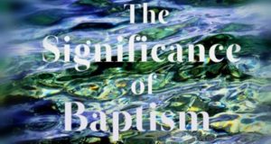 significance of baptism in Y'Shua